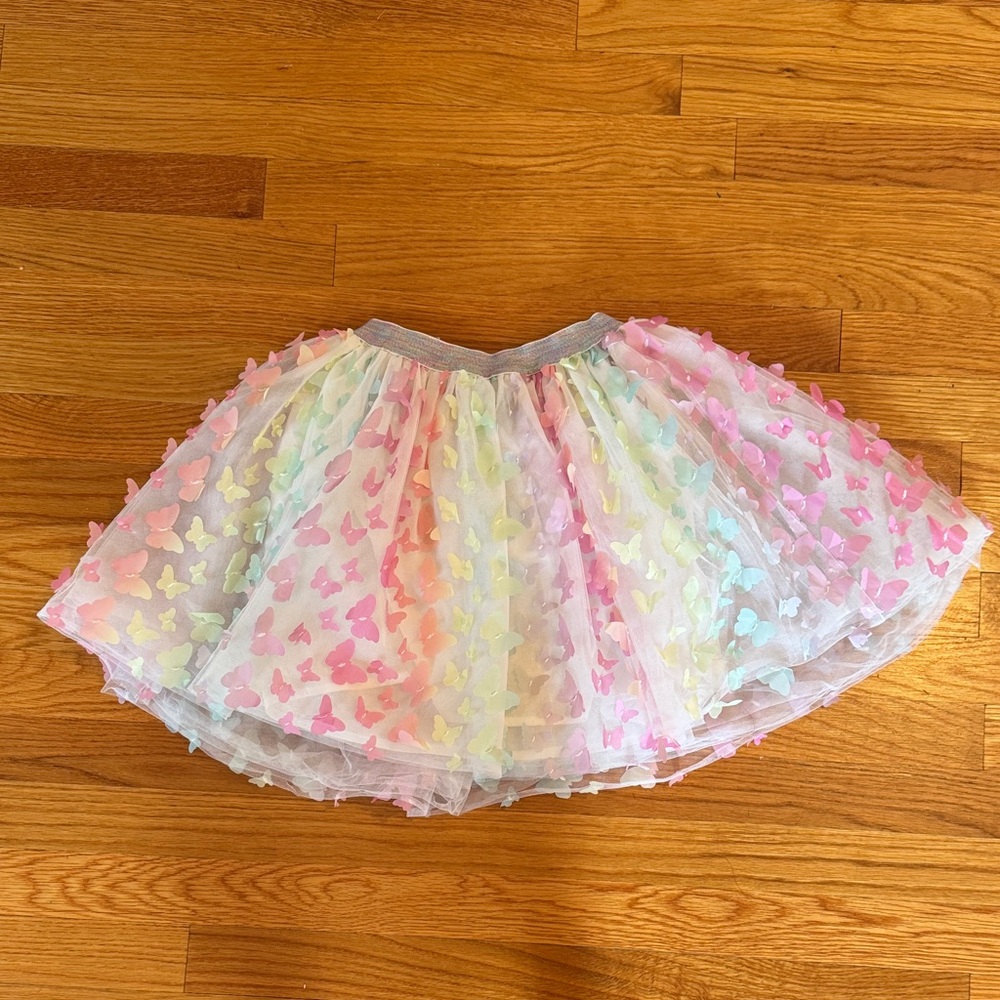 Pastel Butterfly Tulle Skirt